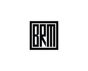 BRM logo design vector template. BRM