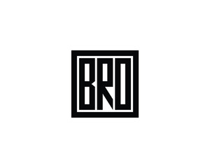 BRO logo design vector template. BRO
