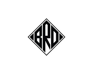 BRO logo design vector template. BRO