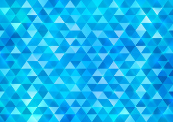 Abstract background with blue triangles