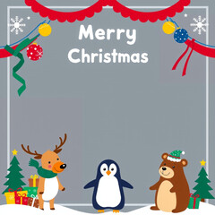 Fototapeta premium christmas greeting card