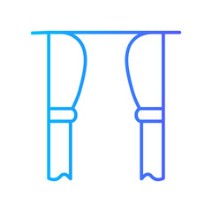 curtain gradient icon