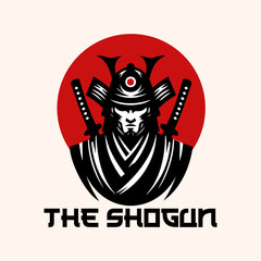 Japanese Samurai or Shogun with Katana