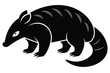 Solid color Pangolin animal vector design