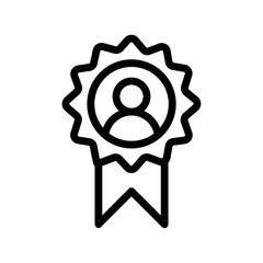 Ambassador icon Outline vector for web ui
