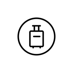 Baggage icon Outline vector for web ui