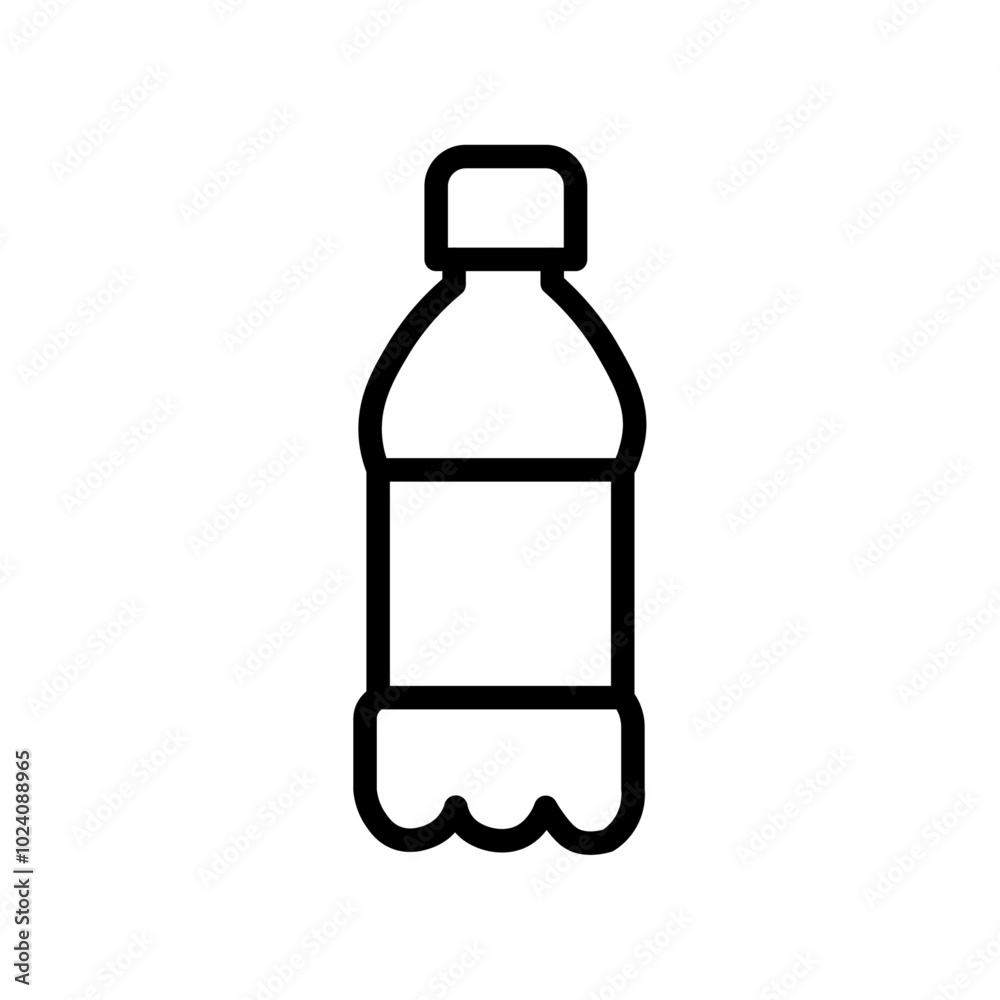 Poster Bottle icon Outline vector for web ui