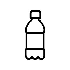 Bottle icon Outline vector for web ui