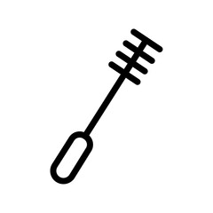 Bottle sweeper cleaning brush icon Outline vector for web ui