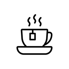 coffee cup icon Outline vector for web ui