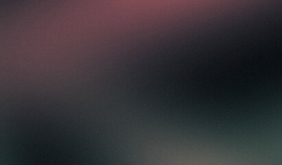 Dark magenta green color flow grainy gradient backdrop design. Vibrant color flow with soft noise, bright and glowing smooth colors banner or poster