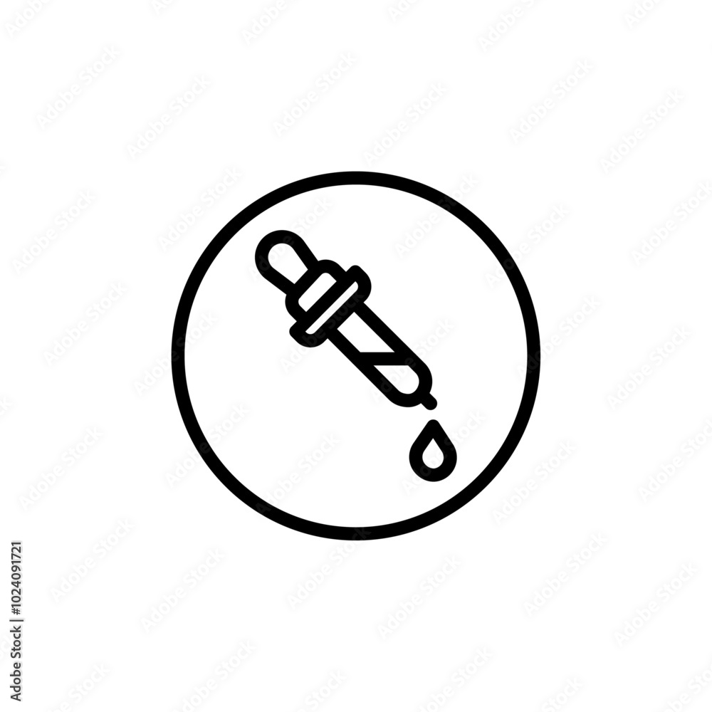 Aufkleber Dropper icon Outline vector for web ui