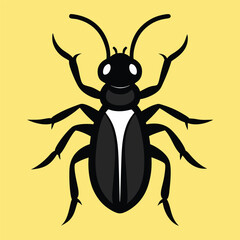 Solid color Palo Verde Beetle animal vector design