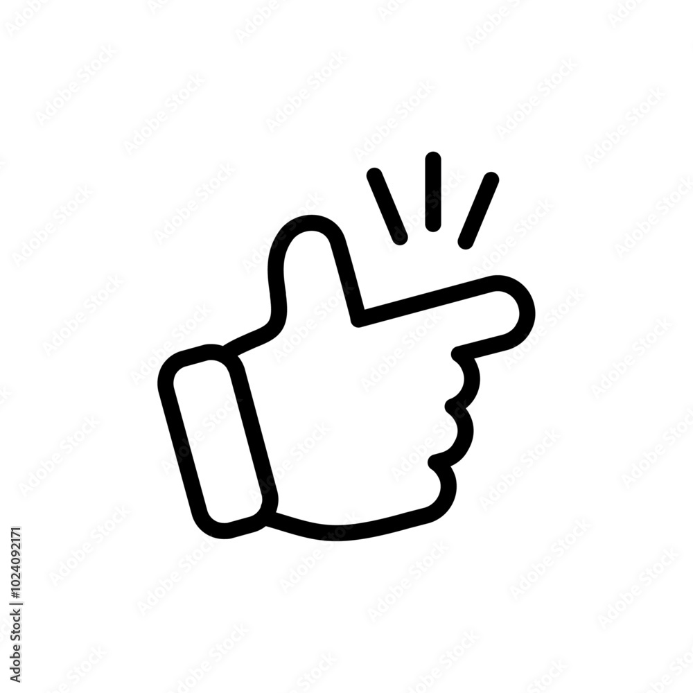 Aufkleber Easy icon Outline vector for web ui
