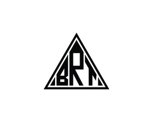 BRT Logo design vector template. BRT