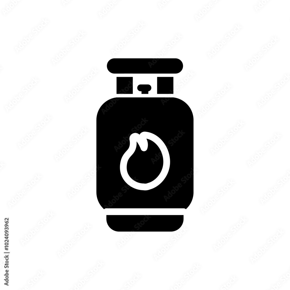 Poster Gas tank icon Outline vector for web ui