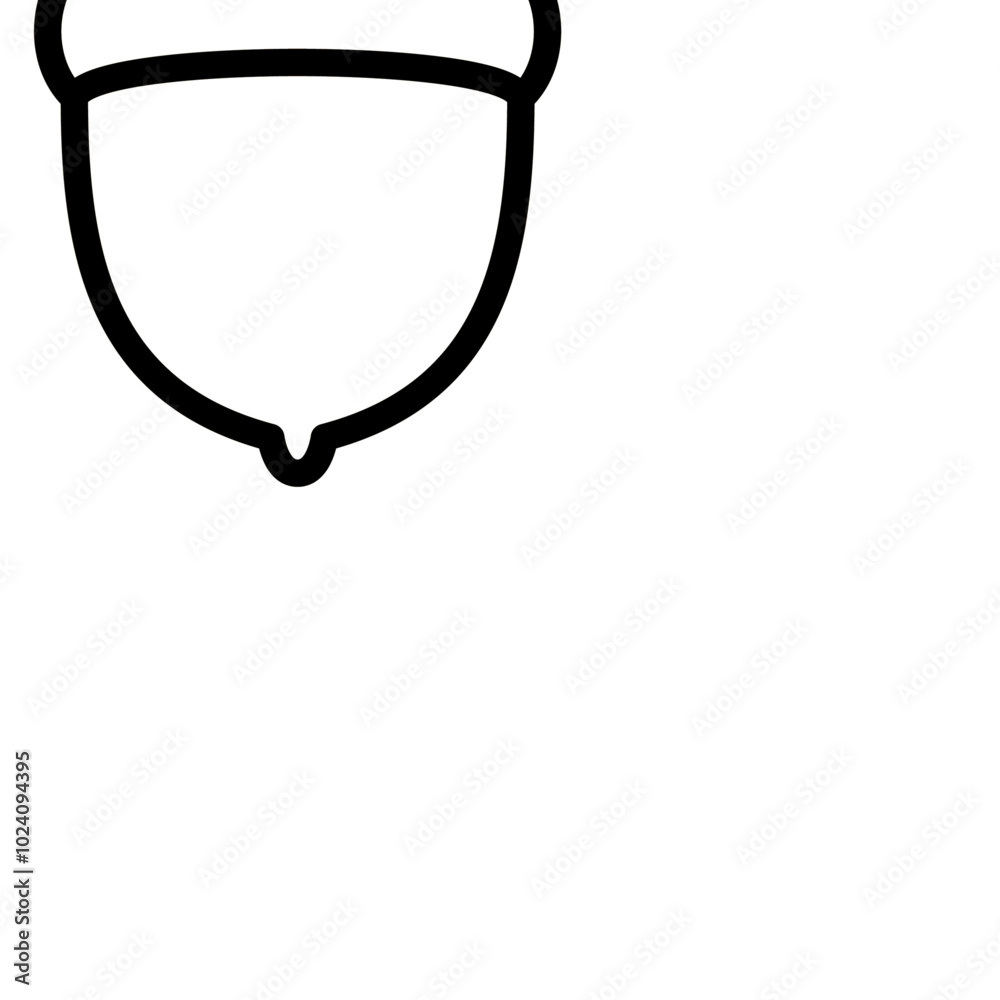 Aufkleber Hazelnut icon Outline vector for web ui