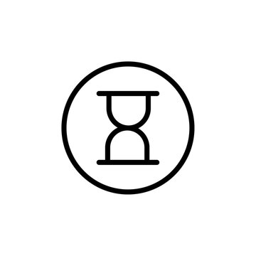 recommend clip art: Hourglass icon Outline vector for web ui