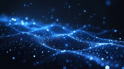 Quantum Computing Concept in Abstract Visualization