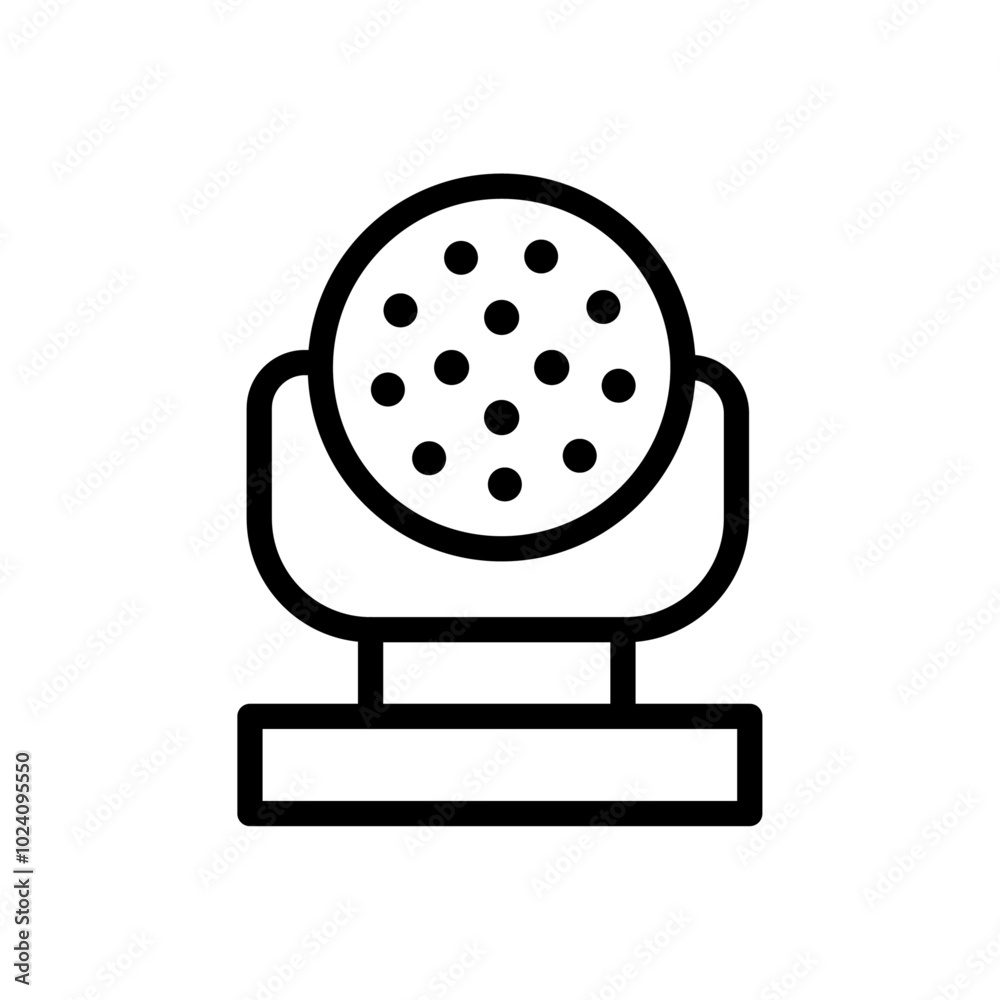Aufkleber laser lamp icon Outline vector for web ui