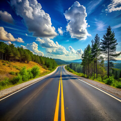 Fototapeta premium road to the mountains