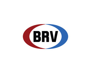BRV logo design vector template. BRV
