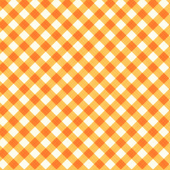 Thanksgiving, autumn or Halloween gingham checked fabric, cloth, background
