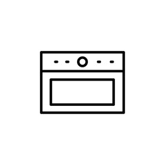 Oven icon Outline vector for web ui