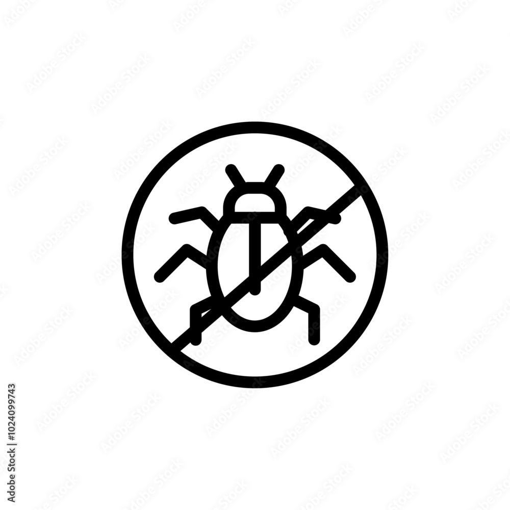 Poster Pest control icon Outline vector for web ui