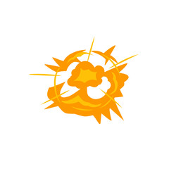 bomb explosion vector illustration