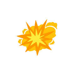 bomb explosion vector illustration