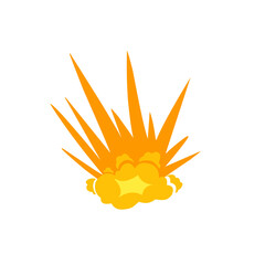 bomb explosion vector illustration