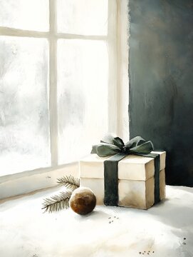 present box branch table tones white grey inspiring princess groom oxer giving gifts people window