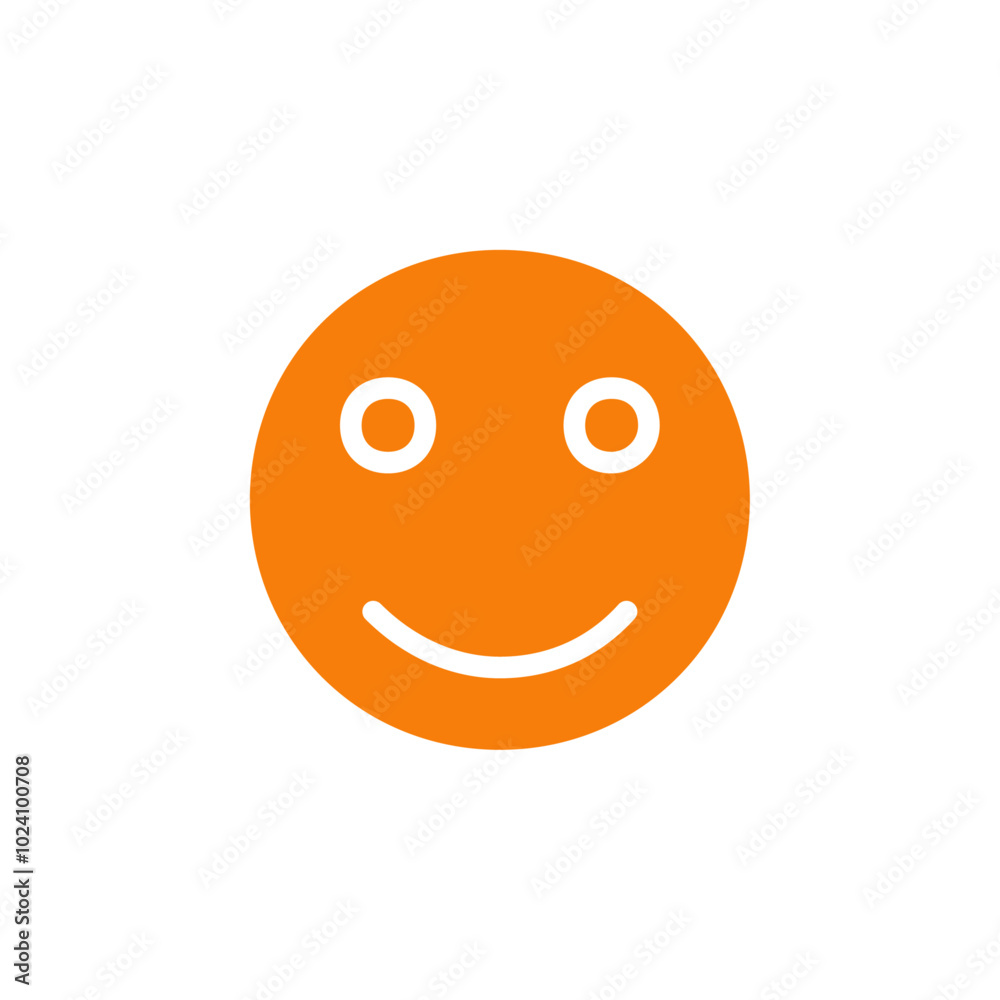 Poster smile icon Outline vector for web ui