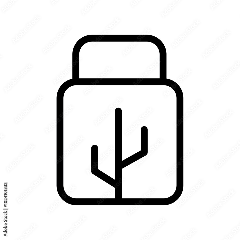 Poster Usb icon Outline vector for web ui