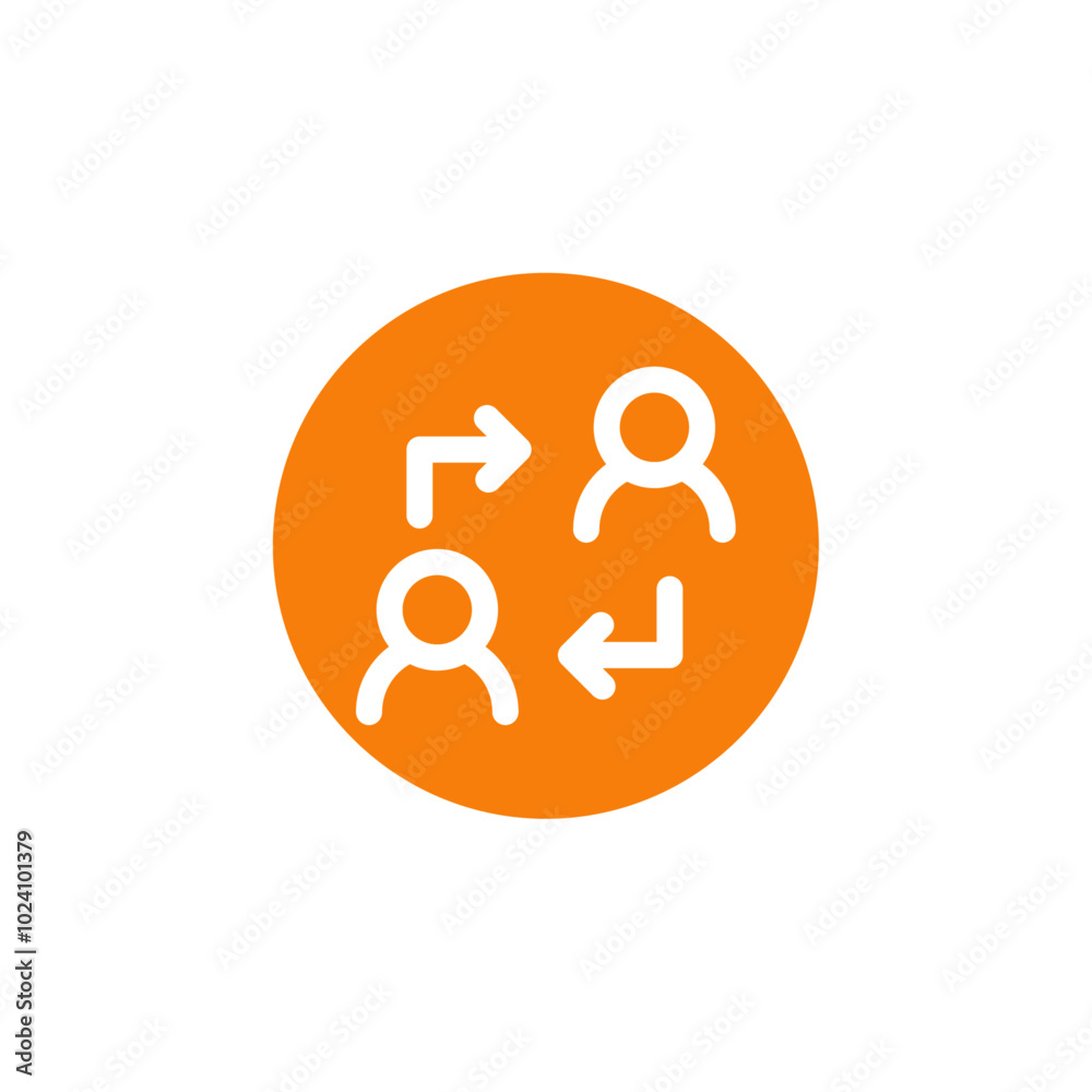 Poster User switch icon Outline vector for web ui