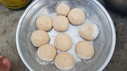 baking cookies in a bowl