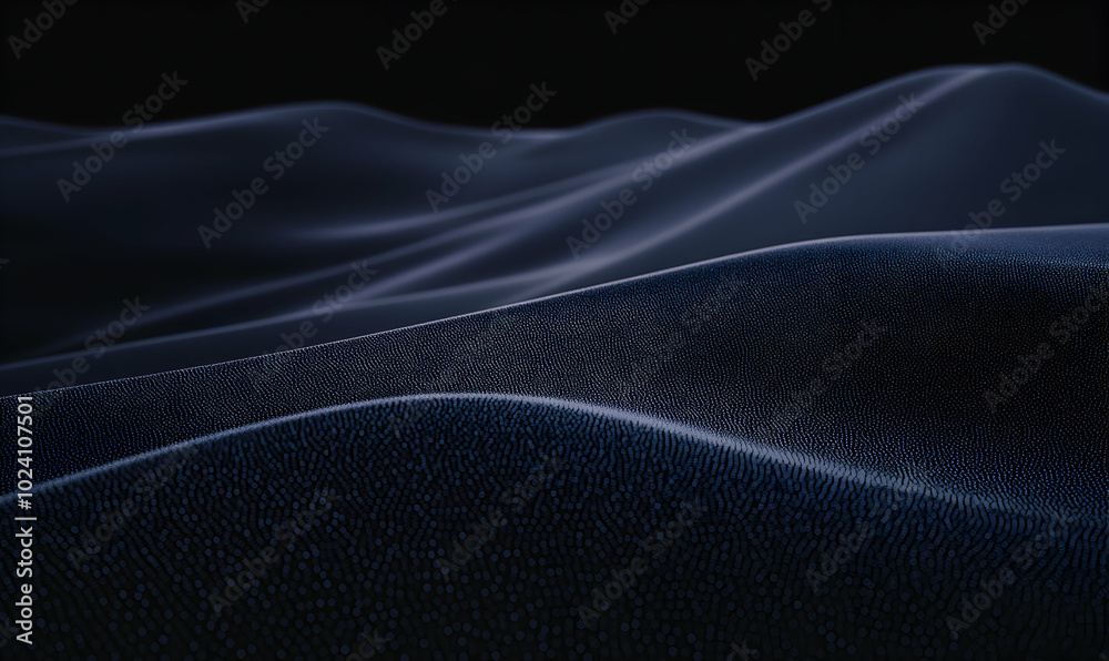 Canvas Prints Abstract dark blue wavy textured background.