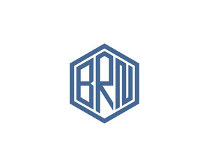 BRN logo design vector template. BRN