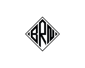 BRN logo design vector template. BRN