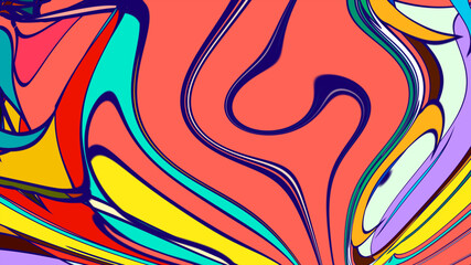 Abstract colorful psychedelic fluid background for music festival 