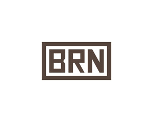 BRN logo design vector template. BRN © xcoolee