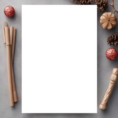 Obraz premium christmas card with cinnamon sticks