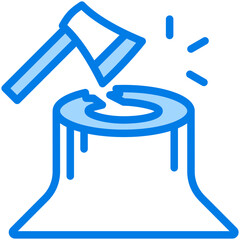 Wood Cutting Icon
