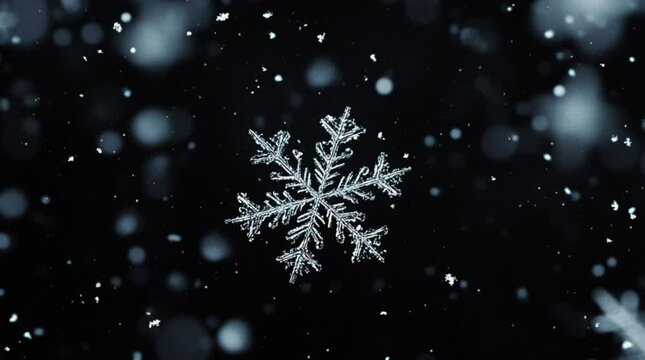 christmas background with snowflakes