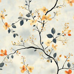 Intricate Victorian Floral Vine Pattern for Elegant Design Applications