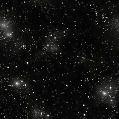 Fototapeta premium seamless pattern of bright stars twinkling in a deep black universe