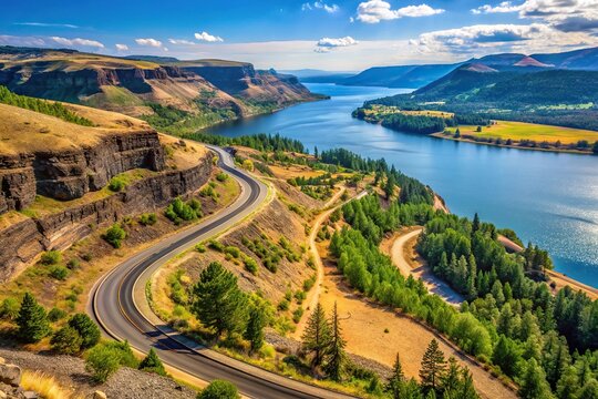 Landscape of Rowena Curves along McCall Point Trail