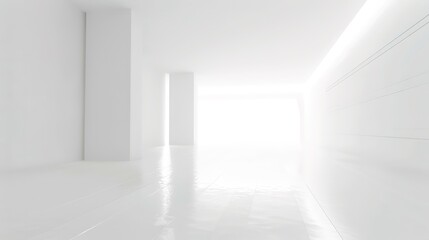 Fototapeta premium White Dynamic Display Background - a captivating and modern visual. The white dynamic background creates an engaging and stylish scene.