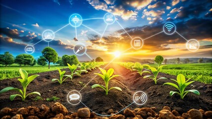Harnessing AI and 5G for sustainable agriculture, promoting healthy soil and optimized plant growth for a more